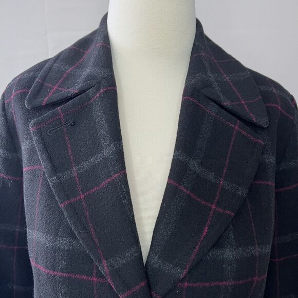 Talbots Tartan Plaid Women's Wool Two Button Blazer Size 8 Academia - Picture 4 of 8
